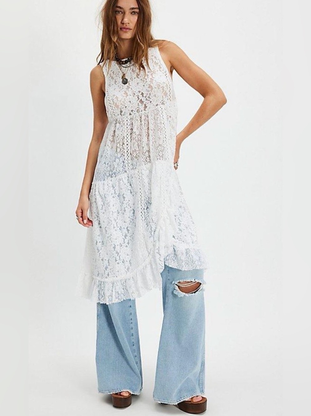NWOT size XS Free People Felicia maxi top